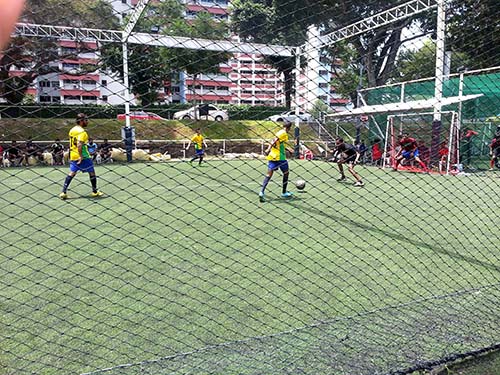 Evangelistic soccer tournament by Tamil churches