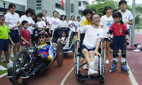 Her physical difficulties did not stop her from reaching the top