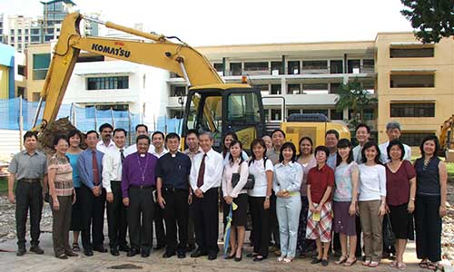 Ground-breaking ceremony for upgrading of Geylang Methodist Secondary School