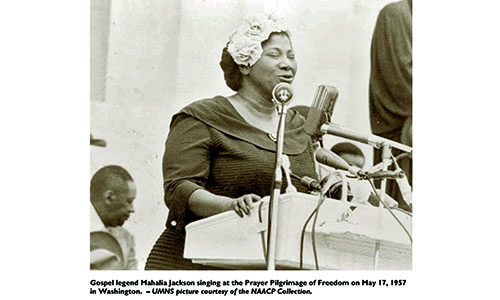 Mahalia Jackson, legendary singer of gospel music