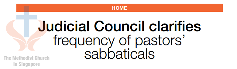 Judicial Council clarifies frequency of pastors’ sabbaticals