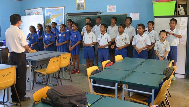 School-building in Timor-Leste