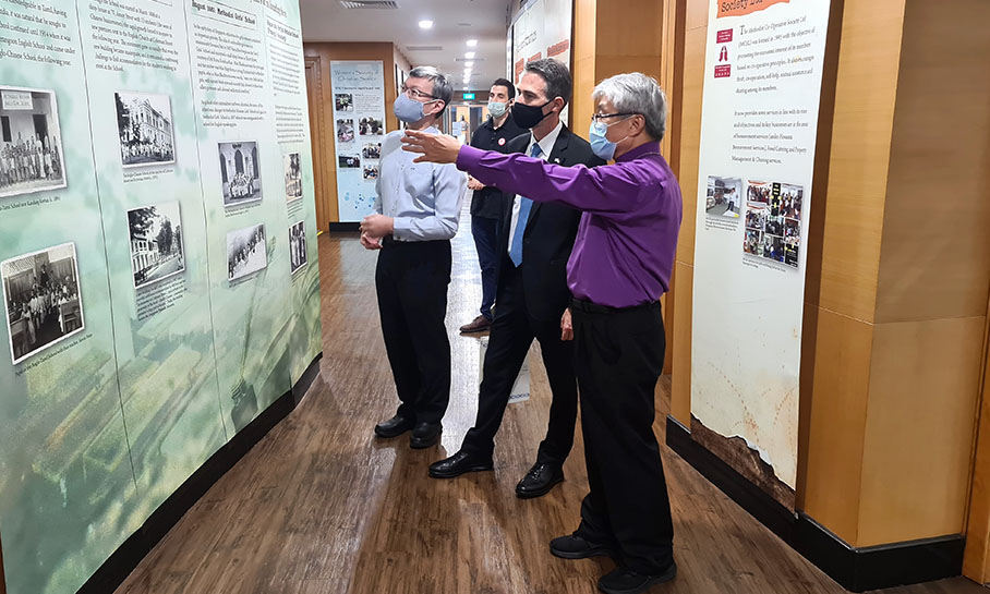 The Ambassador of Israel to Singapore visits MCS