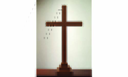 Aldersgate MC’s old wooden cross