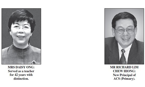 ACS(P) Principal retires, new head named