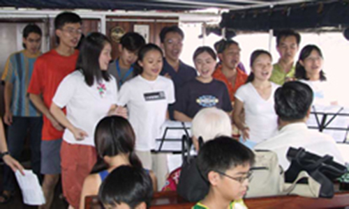 The ‘Fishing Village’ Church goes afloat a ship