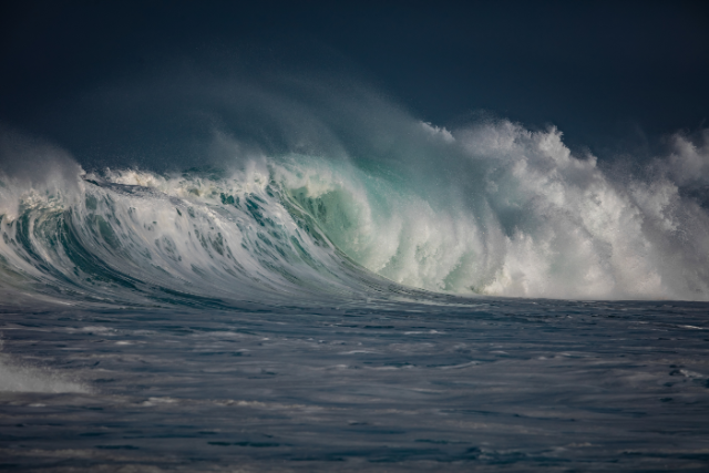 Amidst the Waves