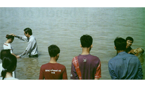98 Cambodians baptised in river