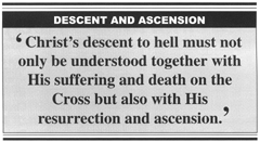 ‘ … He descended to Hell’ Need to emphasise that Christ really died on the Cross