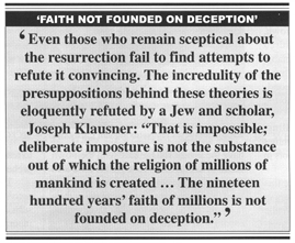 Jesus’ resurrection the foundation upon which Christianity is erected