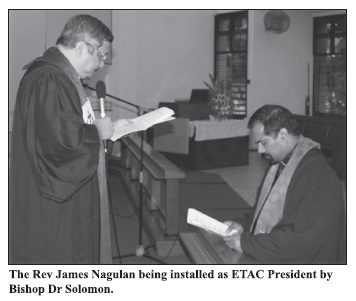 Rev James Nagulan re-elected ETAC Head