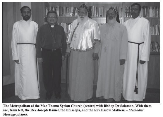 Visit by Metropolitan of the Mar Thoma Syrian Church in India