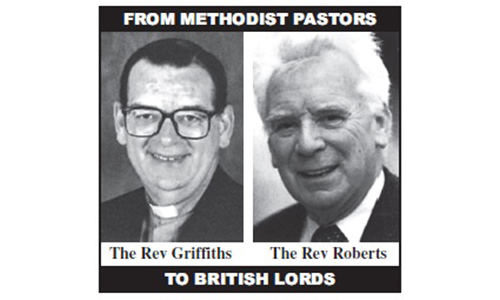 Two British Methodist pastors become Lords