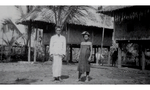 The day a Batak chief, his wife and his mother were baptised in a village
