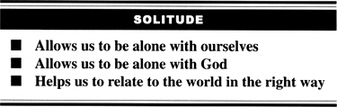 Why we need solitude