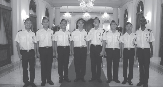 The first 8 BB Boys to receive the President’s Award