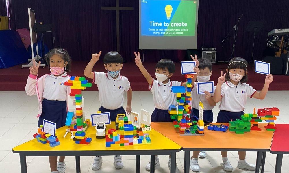 Bedok Methodist Preschoolers ‘Build the Change’ with LEGO