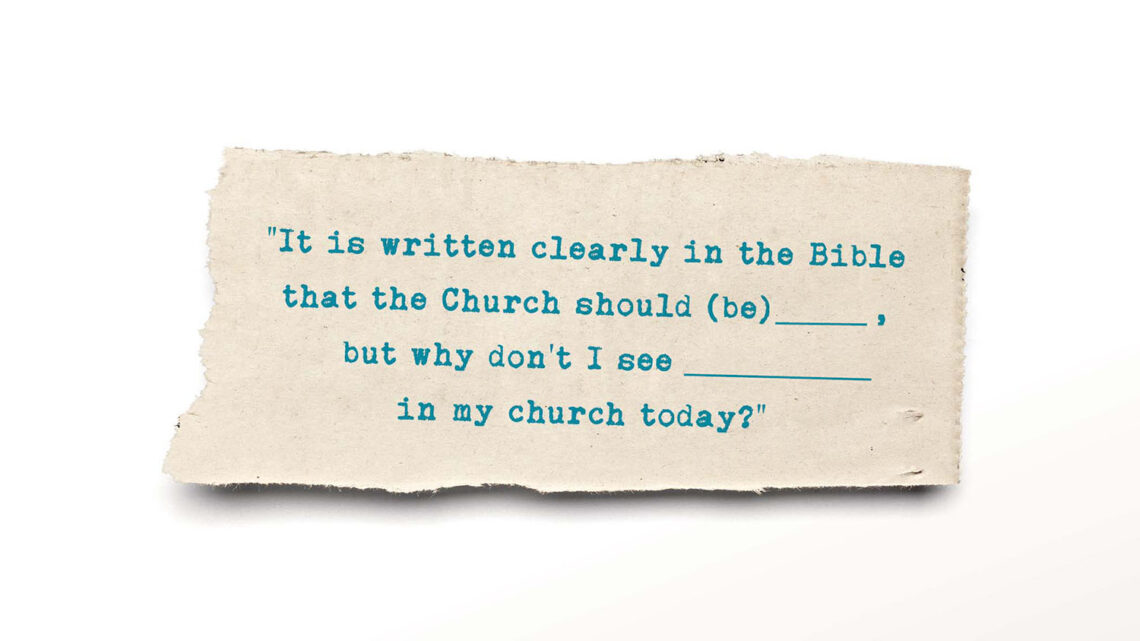 In search of authentic Christian community