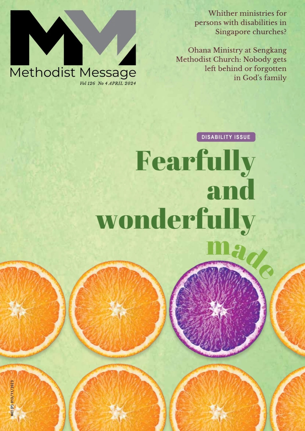 Methodist Message April 2024 cover