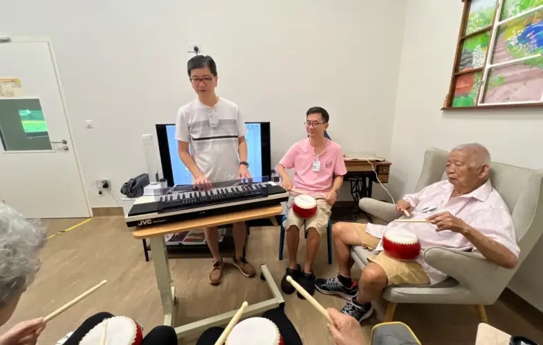 Reaching seniors through music and massage